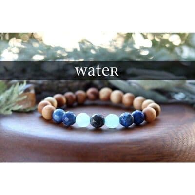 SMALL Set of 4 Anti Stress Anxiety Crystal Bracelet, Gemstone Yoga Bracelet - Thumbnail 8