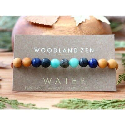 SMALL Set of 4 Anti Stress Anxiety Crystal Bracelet, Gemstone Yoga Bracelet - Thumbnail 2