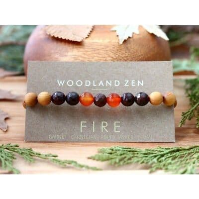 SMALL Set of 4 Anti Stress Anxiety Crystal Bracelet, Gemstone Yoga Bracelet - Thumbnail 3