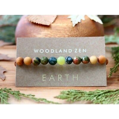 SMALL Set of 4 Anti Stress Anxiety Crystal Bracelet, Gemstone Yoga Bracelet - Thumbnail 5