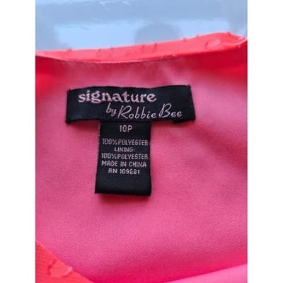 Signature By Robbie Bee Coral Ruffle Tiered Swiss Dot Spaghetti Strap Mini Dress - Thumbnail 3