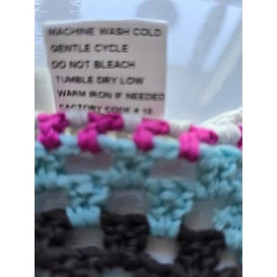 Rebellion Crochet Fringe Tank Top Boho Festival Sun Flower Blue White Pink S - Thumbnail 4