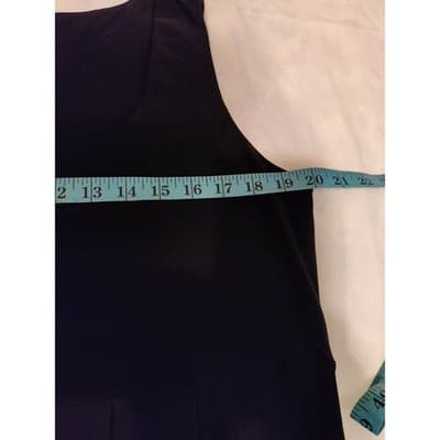 Helene Blake Black Sleeveless Pleated Bubble Hem Dress XL Made in USA - Thumbnail 7