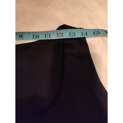 Helene Blake Black Sleeveless Pleated Bubble Hem Dress XL Made in USA - Thumbnail 6