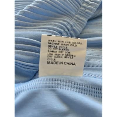 CHICME Womens Blue Textured Ribbed Sleeveless Mini Dress Size One Size - Thumbnail 4