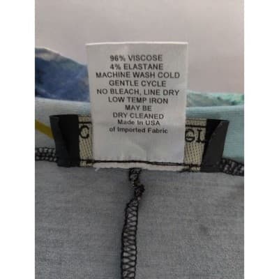 Carol Turner Black Abstract Print Tunic Top Women Medium Long Sleeve - Thumbnail 4