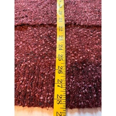 Xhilaration Burgundy Speckled Knit V Neck Criss Cross Back Sweater M - Thumbnail 7
