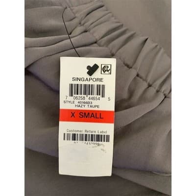 bar III Hazy Taupe Wide Leg Pleated Full Length Pants XS - Thumbnail 5