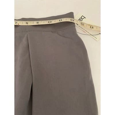 bar III Hazy Taupe Wide Leg Pleated Full Length Pants XS - Thumbnail 6