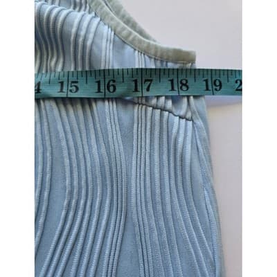 CHICME Womens Blue Textured Ribbed Sleeveless Mini Dress Size One Size - Thumbnail 7