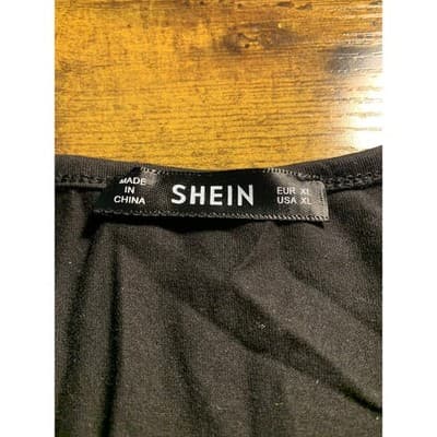 SHEIN Floral Maxi Dress Halter Neck Black Red Yellow Orange XL XL - Thumbnail 3