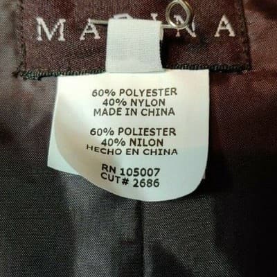 Marina Women's Brown Ribbon Floral Embroidered Jacket Size 8 - Thumbnail 4