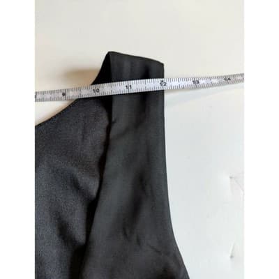 miami Womens Black Sleeveless Bow Front Ruffle Dress Party Cocktail - Thumbnail 5