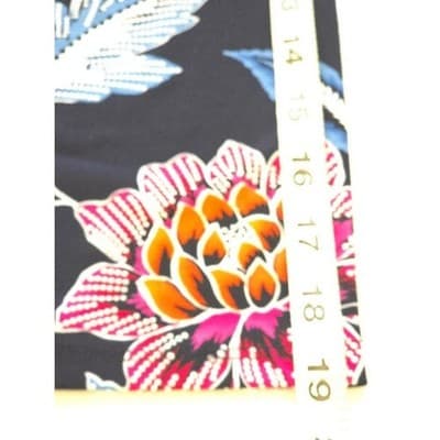 Ruby Rd Plus Size L Navy Floral Print Long Sleeve Tunic Top - Thumbnail 8