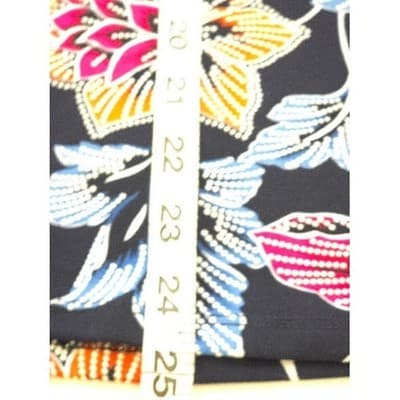 Ruby Rd Plus Size L Navy Floral Print Long Sleeve Tunic Top - Thumbnail 7