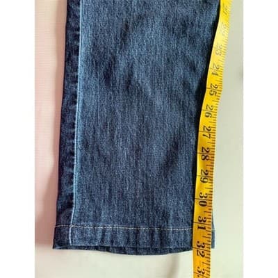 Clothingarts Women's Mid Rise Straight Leg Blue Denim Jeans Size M - Thumbnail 8