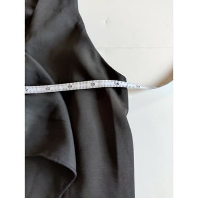 miami Womens Black Sleeveless Bow Front Ruffle Dress Party Cocktail - Thumbnail 6