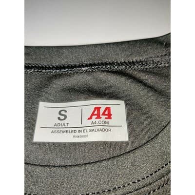 A4 Its On Us Building Stronger Teams Spartan Graphic Performance Tee Black S - Thumbnail 3