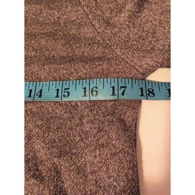 Ann Taylor LOFT Gray Heathered Zipper Accent Sweatshirt Pullover Mens S - Thumbnail 7