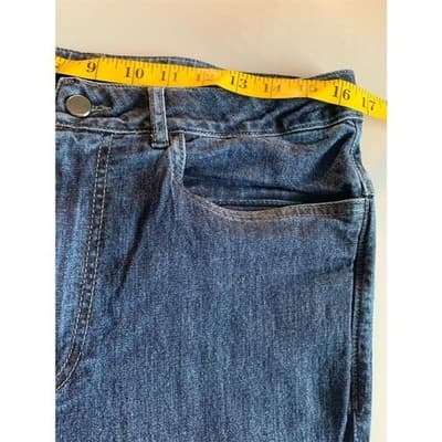 Clothingarts Women's Mid Rise Straight Leg Blue Denim Jeans Size M - Thumbnail 6