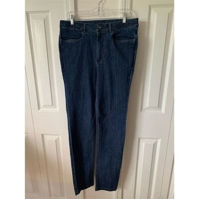 Clothingarts Women's Mid Rise Straight Leg Blue Denim Jeans Size M - Thumbnail 2