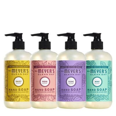 Mrs. Meyer's Spring Seasonals Hand Soap Collection Daisy, Rose, Lilac, and Mint - Image 1