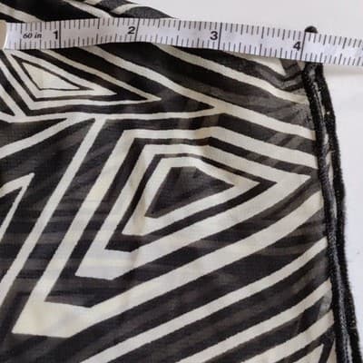 Hot Tempered Womens XL Black White Geometric Print Blouson Dress 3SC672AM NWT - Thumbnail 5