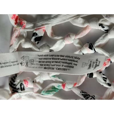 Aeropostale Womens White Tribal Macrame Racerback Cami Tank Top Large NWT - Thumbnail 3