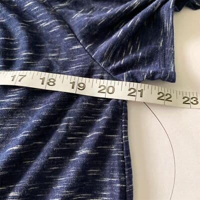 A.n.a. Women's Sleeveless Straight Neck Knit Blouse Blue Size L - Thumbnail 8