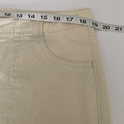 Riders by Lee Women's Beige Bermuda Shorts Size 18M Maternity Casual - Thumbnail 7