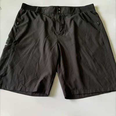 Gradual Mens Black Athletic Hiking Golf Shorts XXXL Quick Dry Cargo Pockets - Thumbnail 2