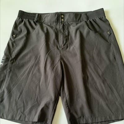 Gradual Mens Black Athletic Hiking Golf Shorts XXXL Quick Dry Cargo Pockets - Image 1