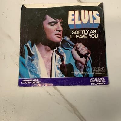 Elvis Presley - Unchained Melody / Softly... RARE 45 RPM PROMO (1978) - Image 1