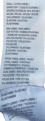 Cross our hearts, criss-cross design l one-pc Swimsuit 22W - Thumbnail 9