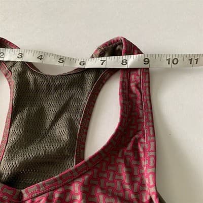 Nike Dri-Fit Women's Racerback Tank Top Maroon/Pink Geometric Size L - Thumbnail 9