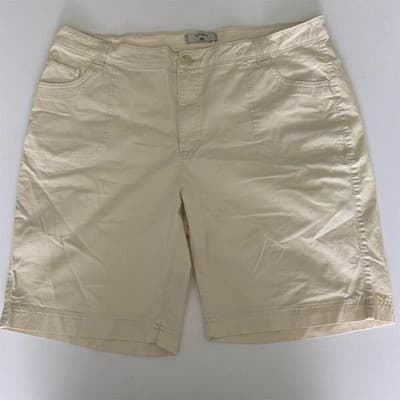 Riders by Lee Women's Beige Bermuda Shorts Size 18M Maternity Casual - Image 1