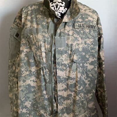 Genuine U.S. Army ACU Digital Camo Combat Jacket Men's Medium/Short Gray Camo - Image 1