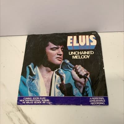 Elvis Presley - Unchained Melody / Softly... RARE 45 RPM PROMO (1978) - Thumbnail 3