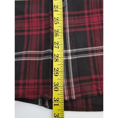 ORVIS Classic Collection Men's Sz L Red Black Plaid Long Sleeve Button Down - Thumbnail 8