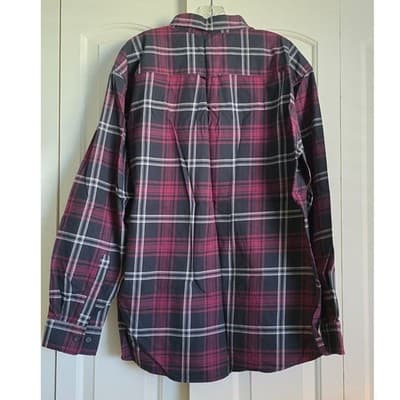ORVIS Classic Collection Men's Sz L Red Black Plaid Long Sleeve Button Down - Thumbnail 12