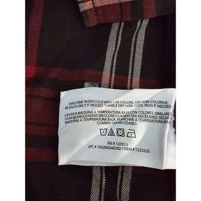 ORVIS Classic Collection Men's Sz L Red Black Plaid Long Sleeve Button Down - Thumbnail 5