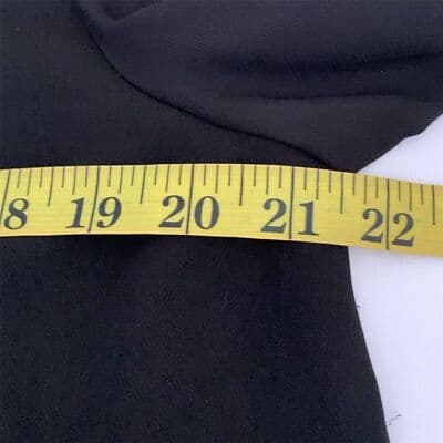 Silence + Noise Women's Black Lightweight Stretch Blazer L with Front Pockets - Thumbnail 9