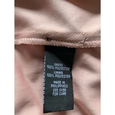 Iz Byer Women's Pink Polka Dot Sleeveless Knee Length Dress M - Thumbnail 10