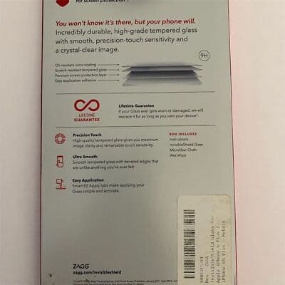ZAGG InvisibleShield Glass Plus Screen Protector for iPhone 6 Plus - Clear - Thumbnail 2