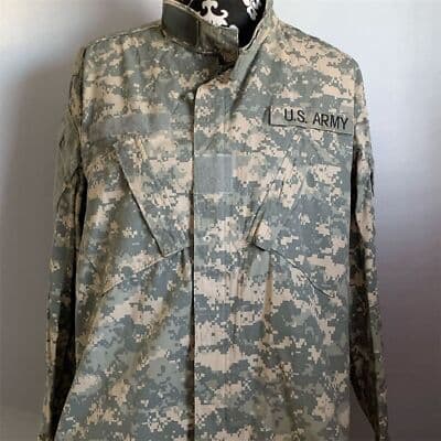 Genuine U.S. Army ACU Digital Camo Combat Jacket Men's Medium/Short Gray Camo - Thumbnail 2