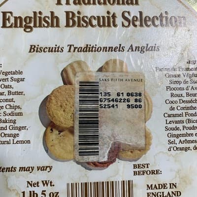 Vintage SAKS FIFTH AVENUE Metal Tin Can Empty 8 X 6 - Thumbnail 10