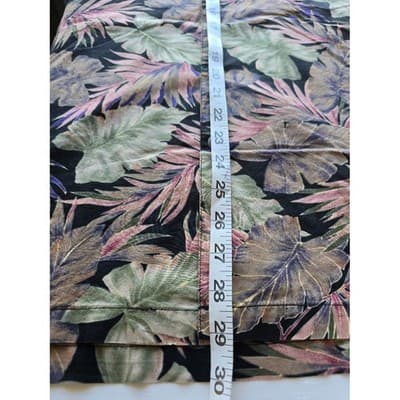 Paradise Blue Hawaiian Floral Short Sleeve Button Up Shirt Men's Size L - Thumbnail 6