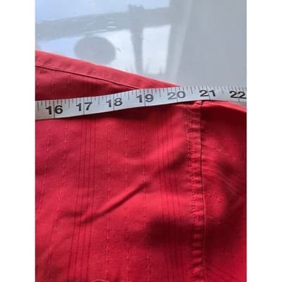 Bamboo Cay Men's Red Tropical Embroidered Short Sleeve Button Up Shirt Size M - Thumbnail 5