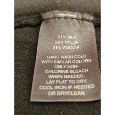 WHITE HOUSE BLACK MARKET Embellished Black Sweater 3/4 Sleeve Size S - Thumbnail 8