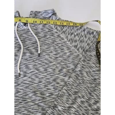 Marled Knit Hoodie Long Sleeve Pullover Casual Athleisure Top - Thumbnail 5